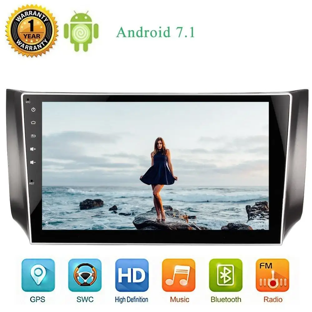 Eincar Android 7.1 nougat Quad-core In Dash Head Unit Double Din Car Stereo GPS Navigation Autoradio Bluetooth WIFI For Nissan