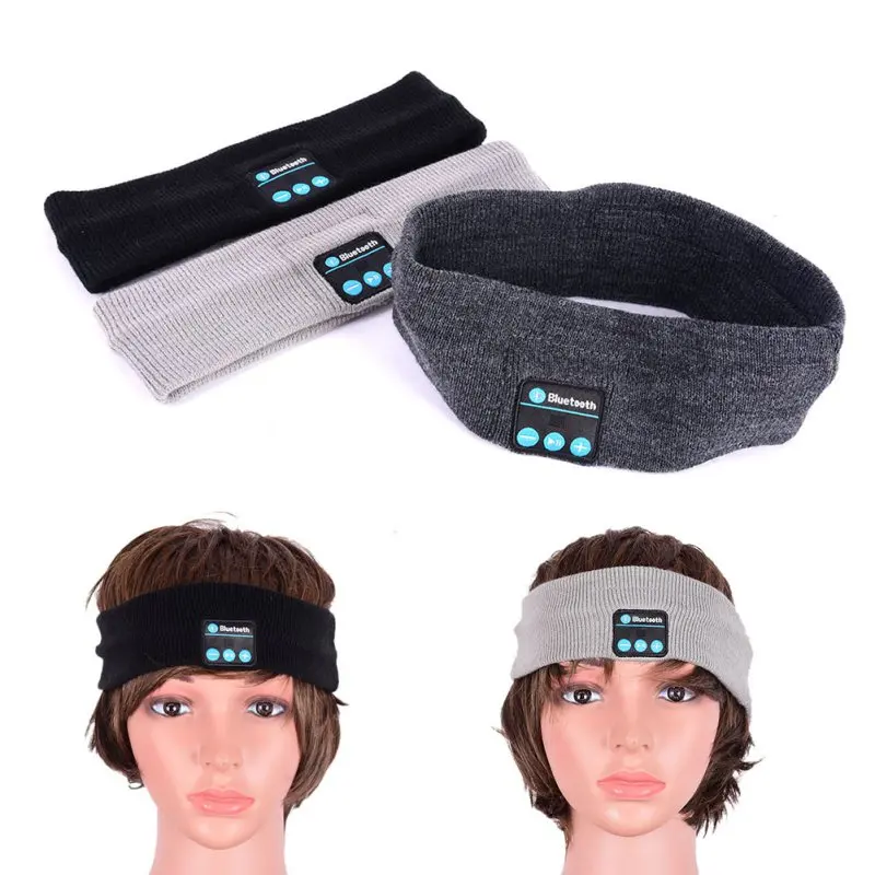 

Bluetooth Headband Headwear Headphones Earphones Wireless Mic Music Knitted Sports Anti-sweat headband