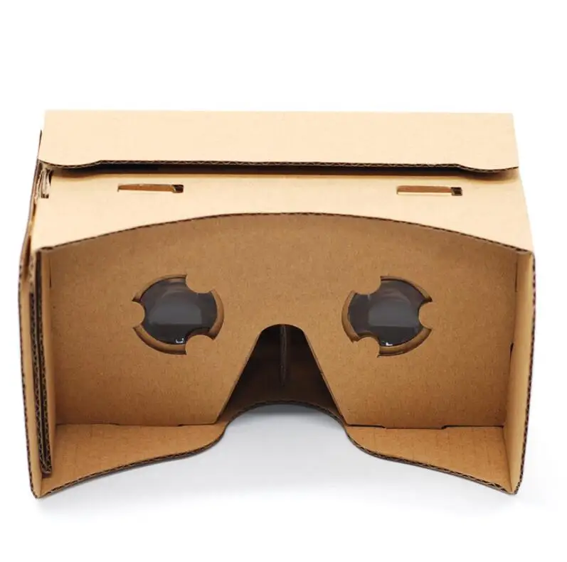 500 шт/Партия DIY картон VR 3D VR Очки виртуальной реальности бумажная коробка для мобильного телефона