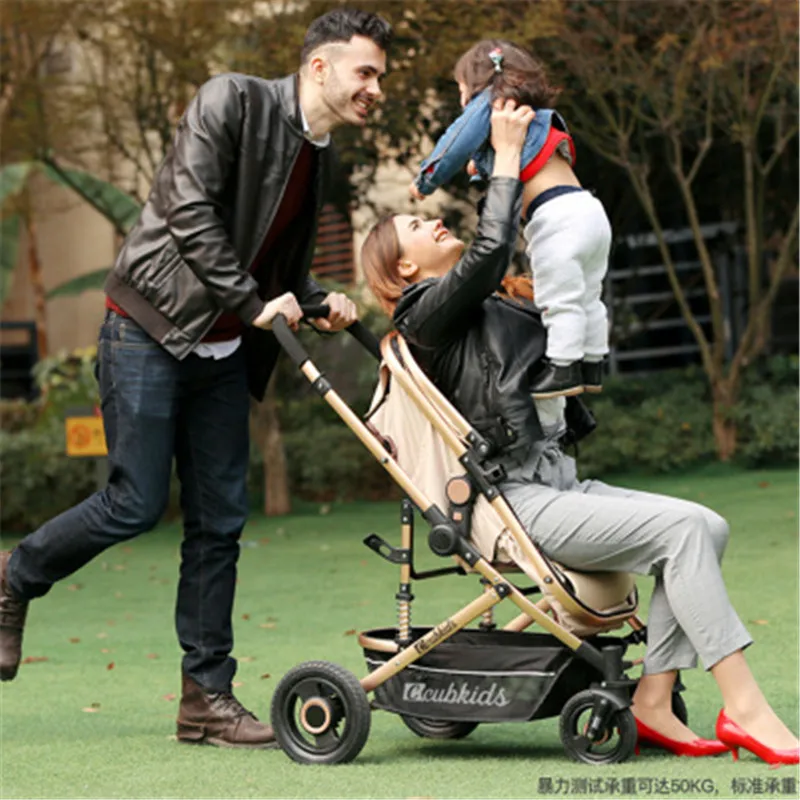 Детская коляска с подвеской, высокий пейзаж, 0-36 месяцев, для сна, для новорожденных, детская коляска, детская коляска