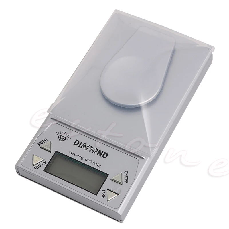

Portable 50g * 0.001g LCD Digital Pocket Gram Jewelry Scale Weight Balance New