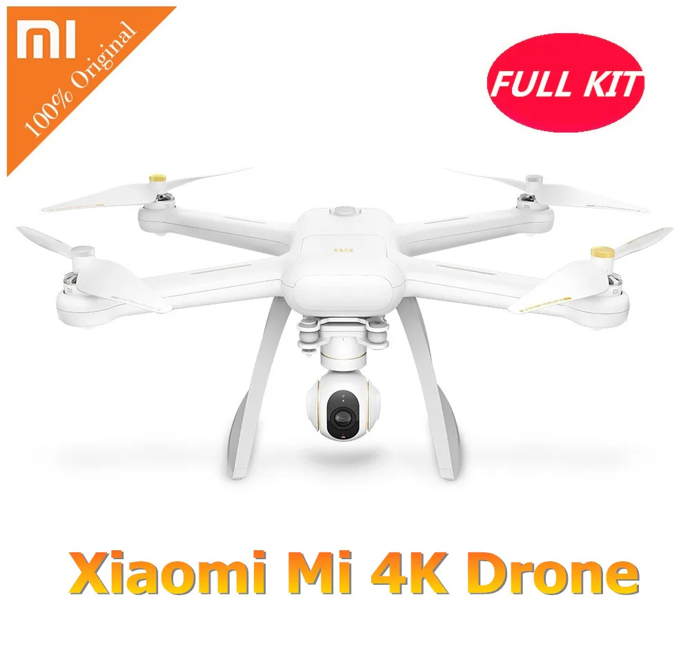 Xiaomi Mi Дрон приложением на английском языке WI-FI FPV 4K Камера Квадрокоптер с дистанционным управлением Drone 3-осевой gimbalhelicopter HD Запись видео пульт дистанционного управления