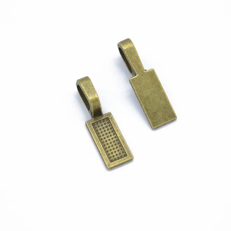 60x Connettori Per Ciondoli Tibetani - Bails Piatti In Lega - 26x8mm - 3 Colori Misti