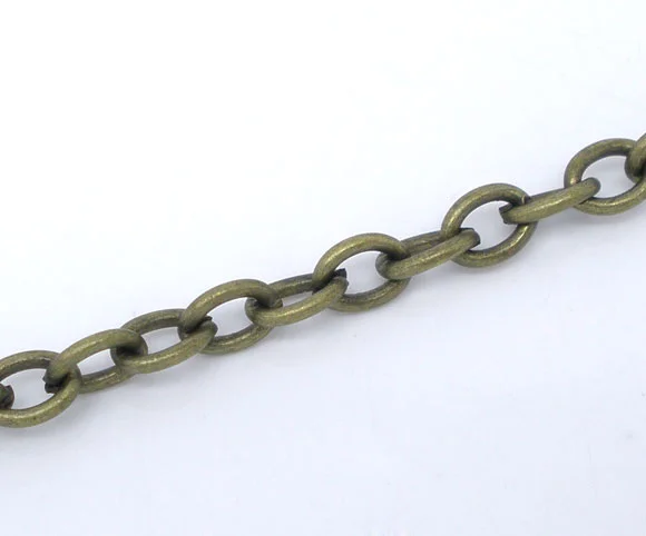 

DoreenBeads 5M Bronze Color Link Chains Findings 5x3.5mm