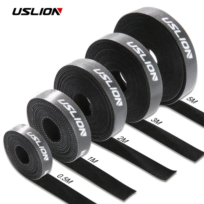 

USLION Cable Organizer Wire Winder Clip Earphone Holder Mouse Cord Protector Cable Management For iPhone Samsung Micro USB Cable