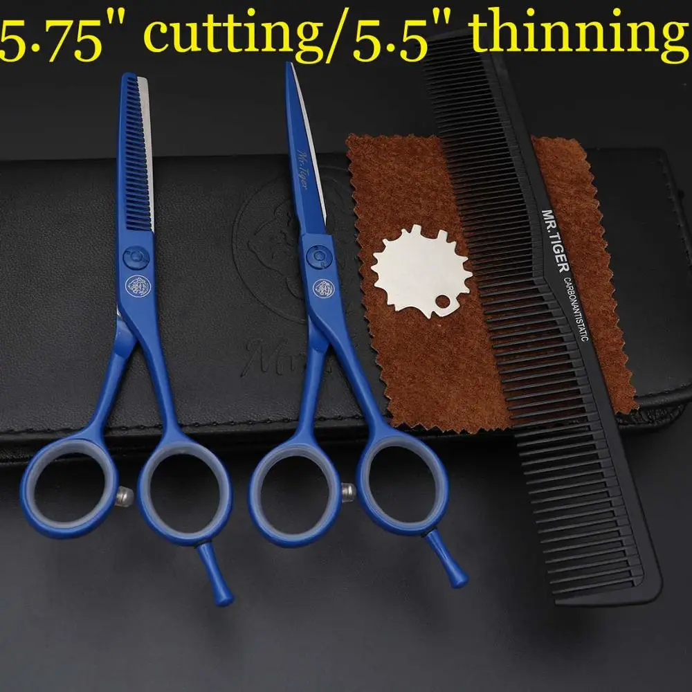 Новые ножницы для стрижки волос Профессиональные Парикмахерские ножницы титановые салонные ножницы для волос из нержавеющей стали стильные парикмахерские инструменты - Цвет: 2 scissors comb bag