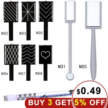 

22 Style Extra Thick Magnet Stick Tools for Cat Eye Nail Gel Polish Magnetic Pen Magic 3D DIY Phantom Effect DIY Magnetic Board