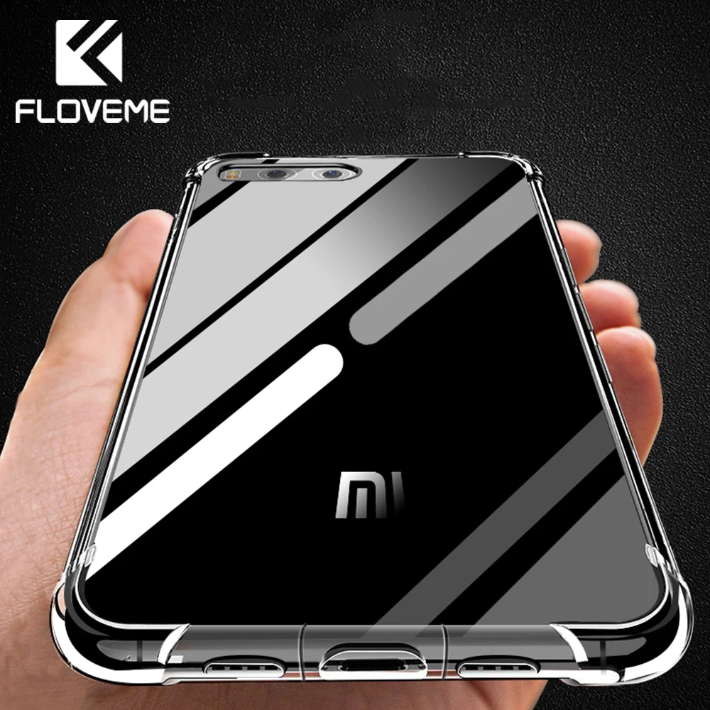 

FLOVEME Phone Case For Xiaomi Redmi Note 5 4X 5 Plus Clear Soft TPU Case For Xiaomi Mi 8 Mi8 SE A1 Mix 2 2S 6 Transparent Cover