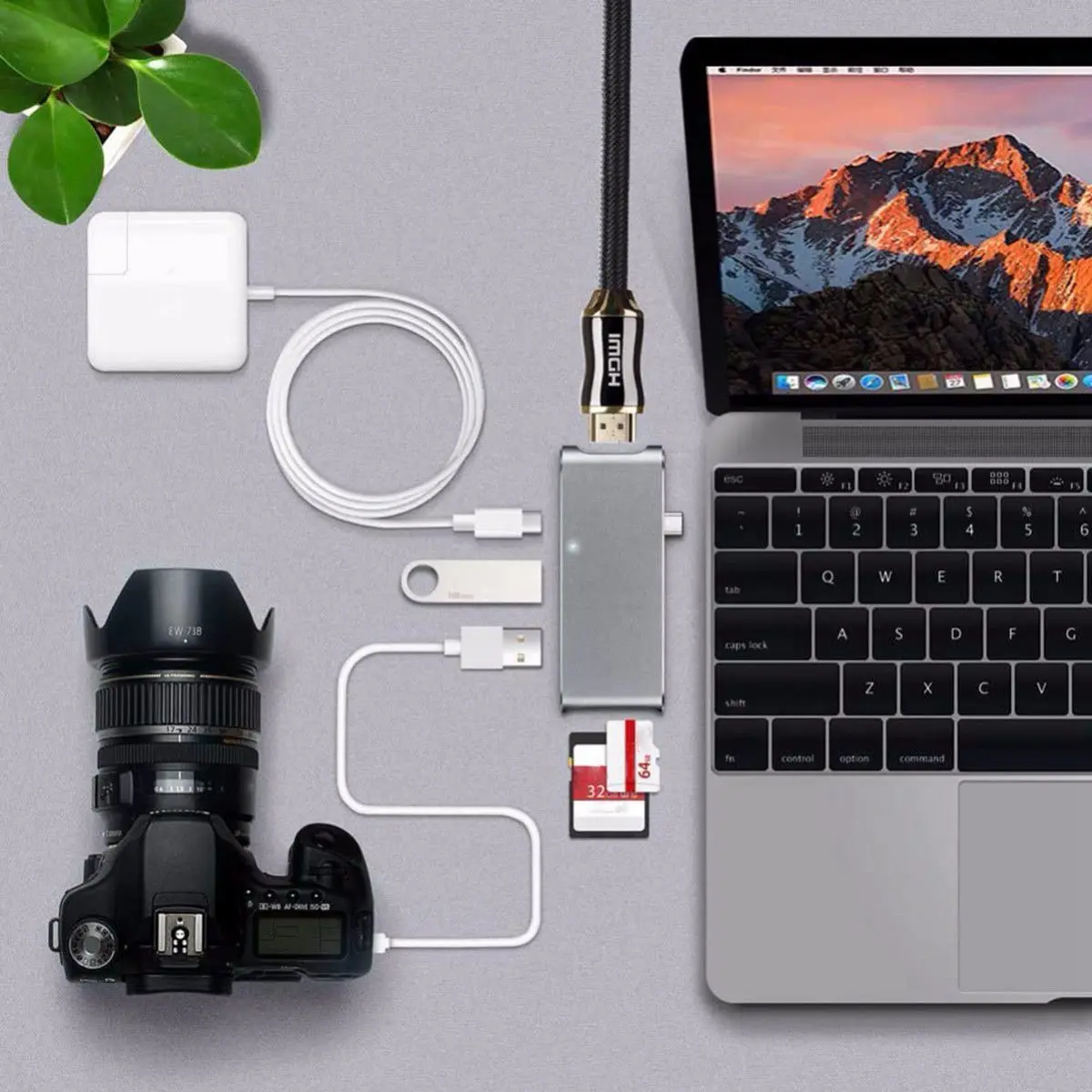 Hot 7in1 USB C Тип 4 К HDMI зарядки Hub 3.0 адаптер SD/TF чтения для MacBook pro|hub 3.0|sd sdsd |