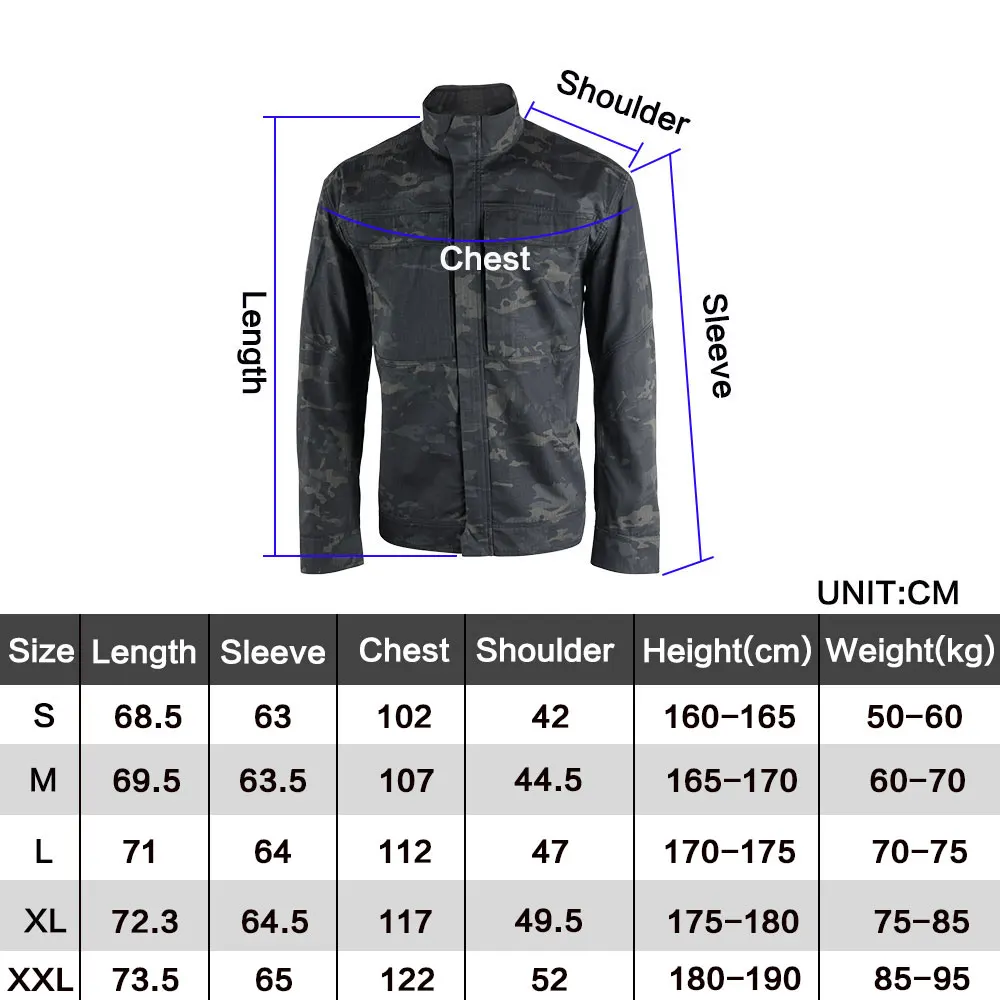 Men's Tactical Softshell Casual Zipper Jacket Outdoor Coat Jacket Water Repellent Sports Clothes Men's Tactical Softshell Casual Zipper Jacket Outdoor Coat Jacket Water Repellent Sports Clothes