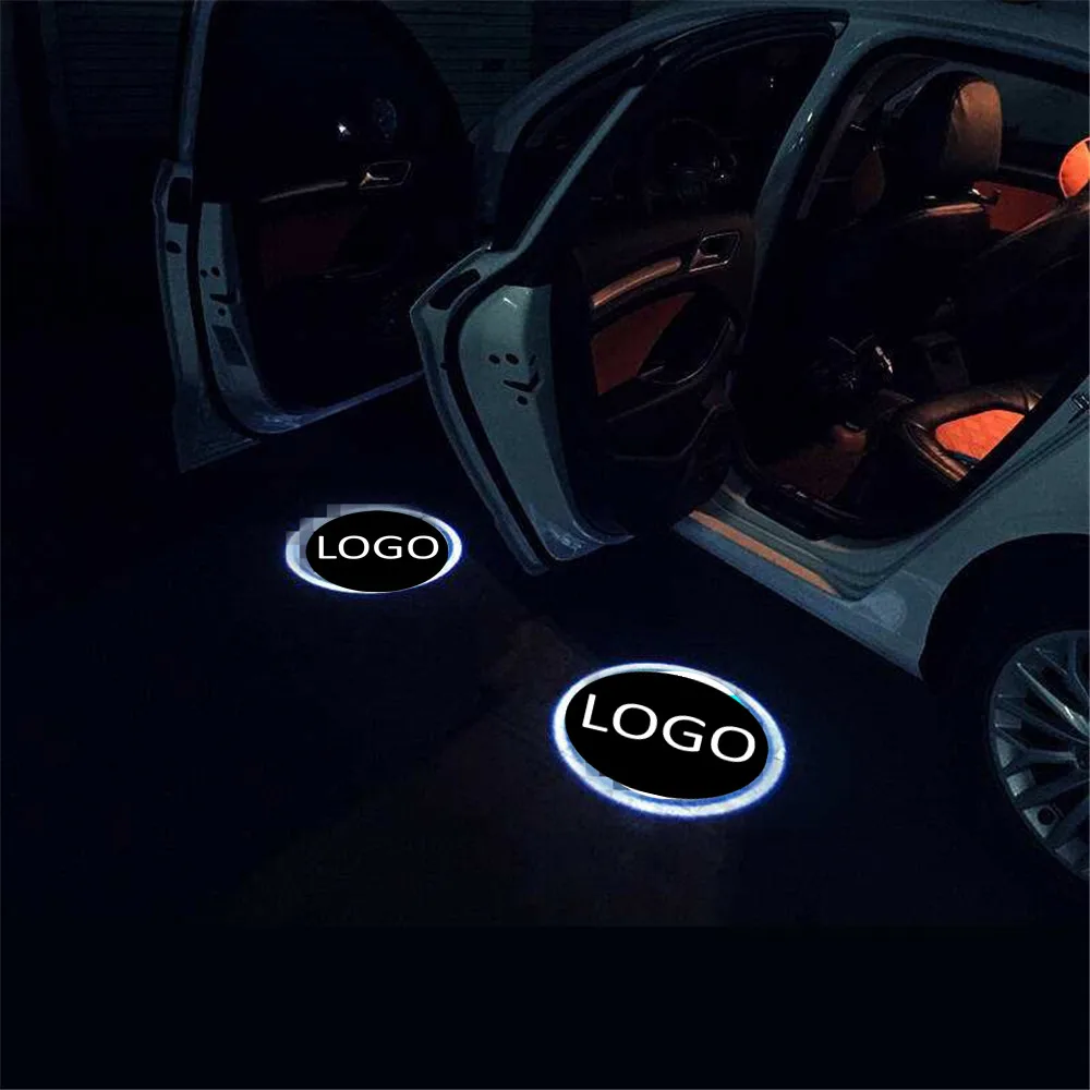 

JingXiangFeng for Mazda GMC for Cadillac Genesis 2pcs Led car styling Logo Welcome Light Door Projector Laser Ghost Shadow Lamp