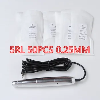 

600D-G 5RL 0.25MM 50pcs Permanent Makeup Needles Body art Manual Eyebrow Tattoo Needles
