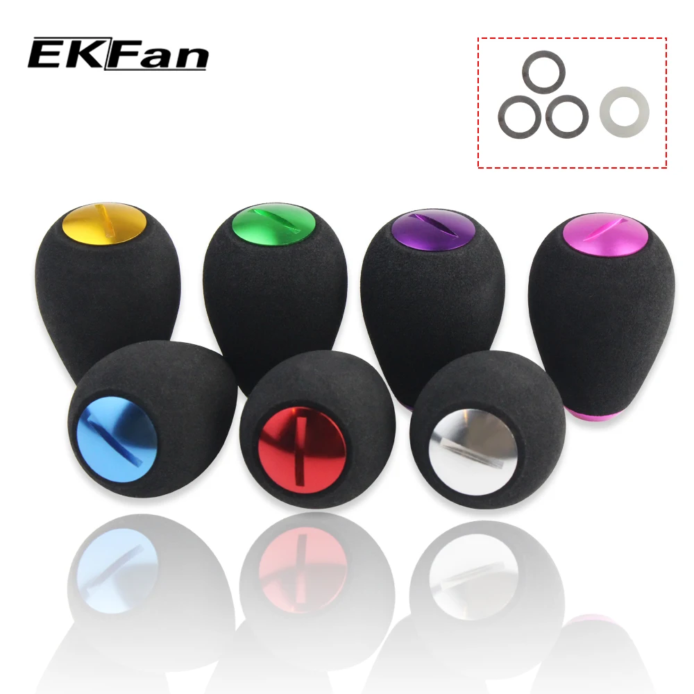 

EKFan 1PC Fishing Reel Handle Knob EVA & Metal Fishing Bait casting Spinning Reel Handle Accessory Fishing Tackle Tools