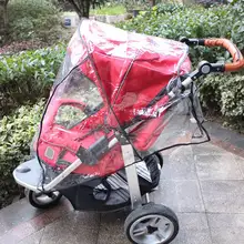 Универсальная детская коляска водонепроницаемый чехол от дождя коляска ветер грязезащитная прокладка Крышка для коляски универсальный размер подходит для большинства колясок