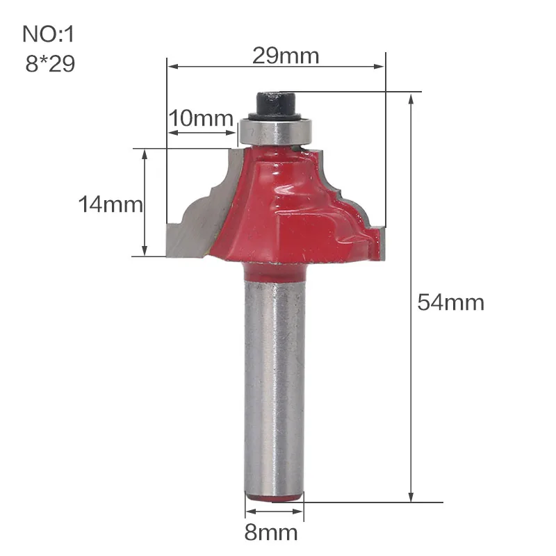 1 шт. 8 мм хвостовик классический профиль край формирования фрезы Ogee филе край формирования фрезы Фреза для дерева заводская цена
