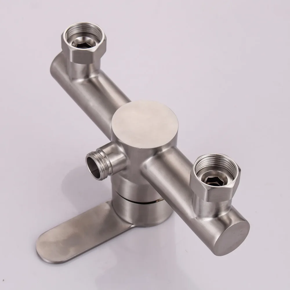 Quality Stainless Steel Bath Shower Faucets set Bathroom Mixer Shower Bathtub Taps Rainfall Shower wall Torneira Tap Shower Mci29