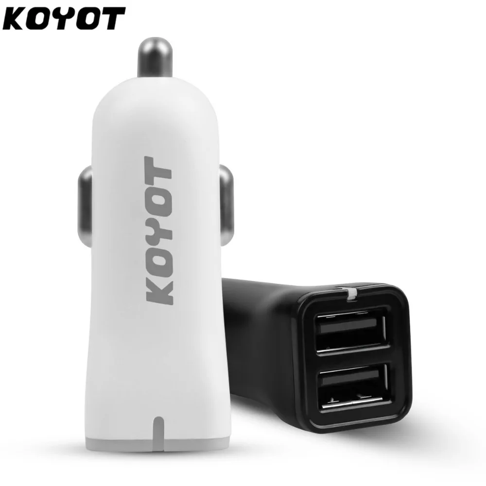 

KOYOT Dual-Port High-Speed 2.4A USB Car Charger Auto Adapter for Apple iPhone 7 6 Plus 6S, Samsung Galaxy S7USB Cigar Socket