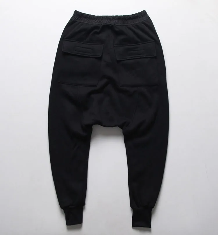Harem Pants Men Fashion casual sports trousers joggers jogging pants tide brand star hip hop sweatpants drop crotch harem pants (10)