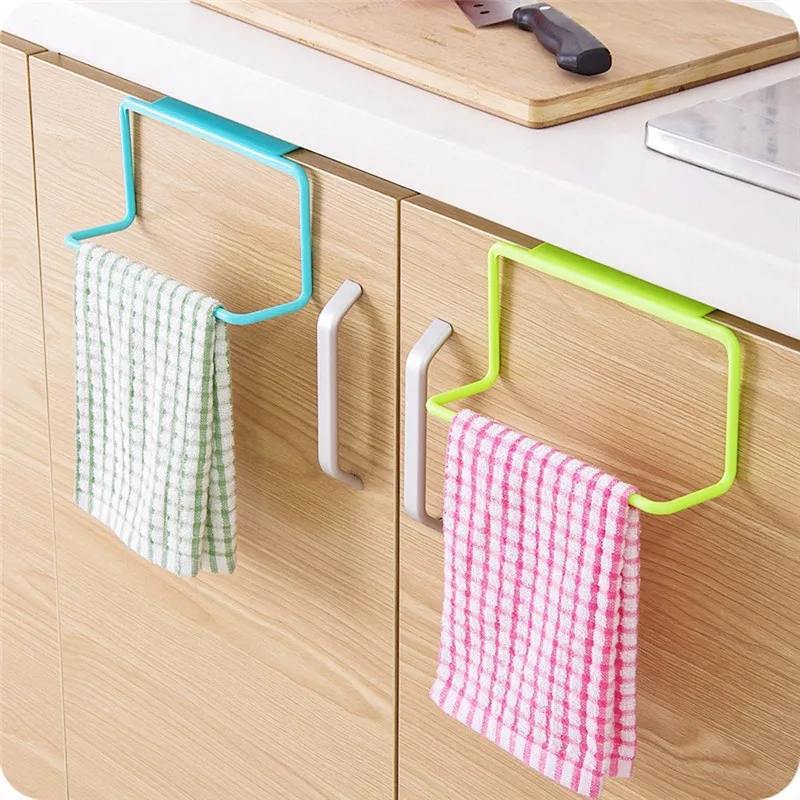 

Towel Rack Hanging Holder Organizer Bathroom Kitchen Cabinet Cupboard Hanger 19*9*5.5cm Towel Rack Hanging Organzer #82705
