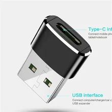 Внешний к Type-C и разъемом типа «мама» разъем адаптера USB 2,0 Мужской USB C USB-кабель с вилкой Mini адаптер