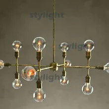 12 глав современный подвесной светильник Бронзовый цвет уникальный дизайн подвеска освещение в стиле ретро из металла столовая гостиная hotel