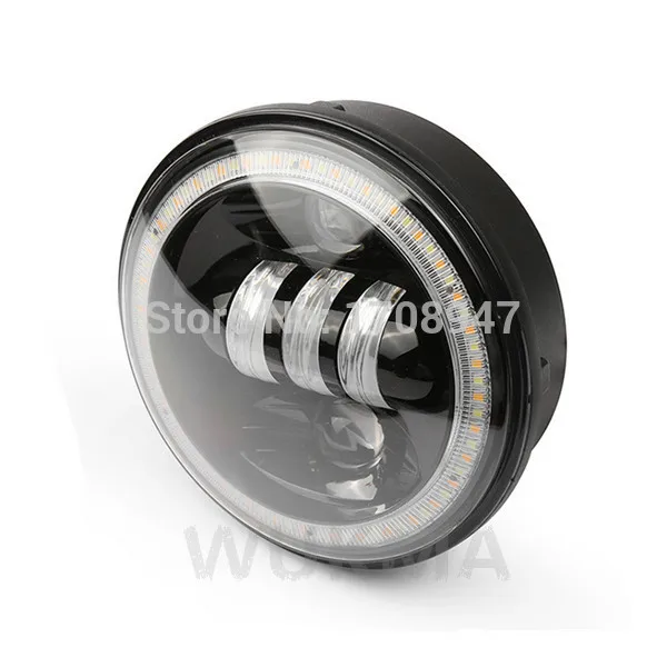 

1piece 5.75" 50W LED headlight with Angel Eyes for Harley motorcycle