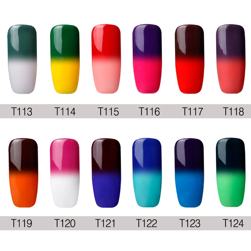 NAILWIND 8 мл Гель лак для ногтей Хамелеон Температура Изменение цвета термальный