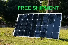 Solarparts 1PCS 100W pvflexible solar panel 12V solar cell module system car marine boat battery charger