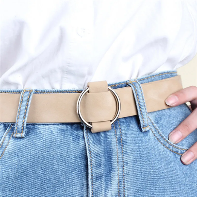 

Elastic PU Leather Waist Belts For Women High Quality 2018 Vintage Ladies Designer Belts Black Brown Red Vintage Female Belts