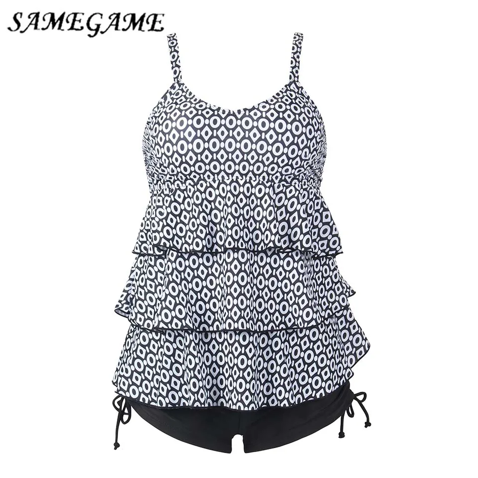 

SAMEGAME 2019 New Arrival Women Swimwear Sexy Brazilian Bikinis Set Push Up High Waisted Bathing Suits Plus Size Swimsuits