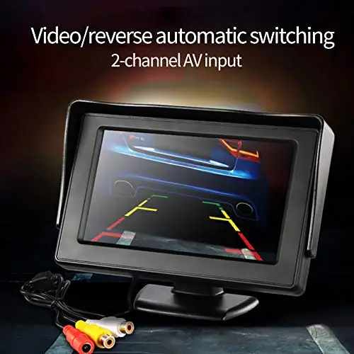 4.3 inch Foldable Car Monitor TFT LCD Display Cameras Reverse Camera Parking System for Car Rearview Monitors NTSC PAL