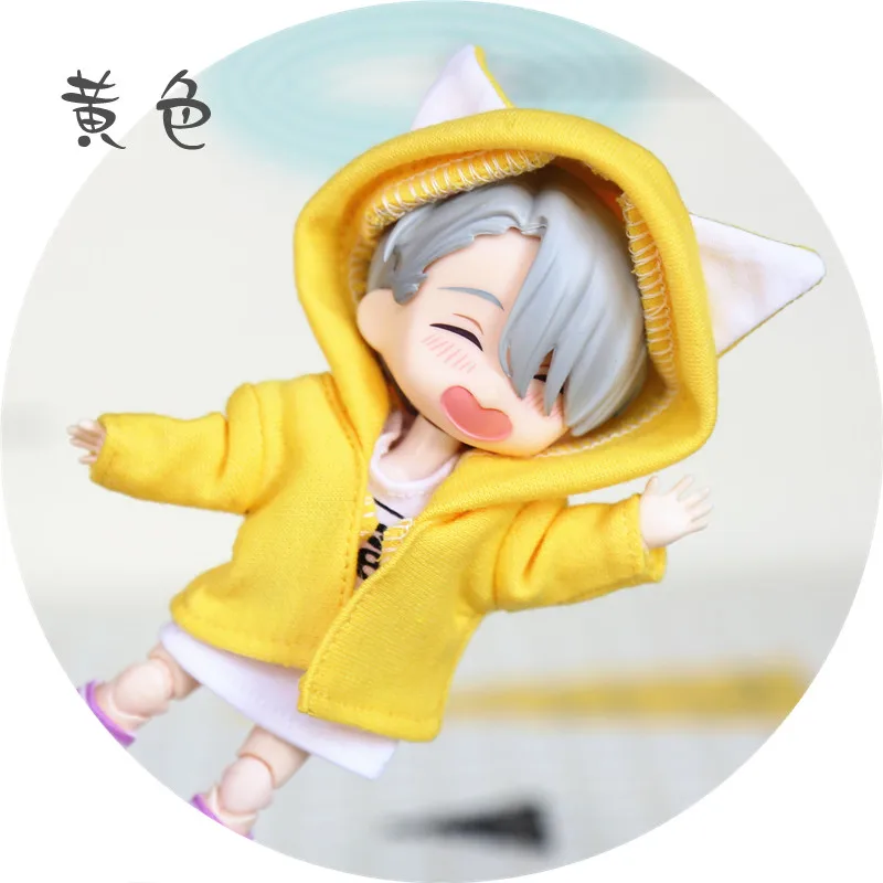 Котенок шляпа пальто для Obitsu11 OB11 1/12 кукла доступна для cu-poche OB11 Аксессуары куклы