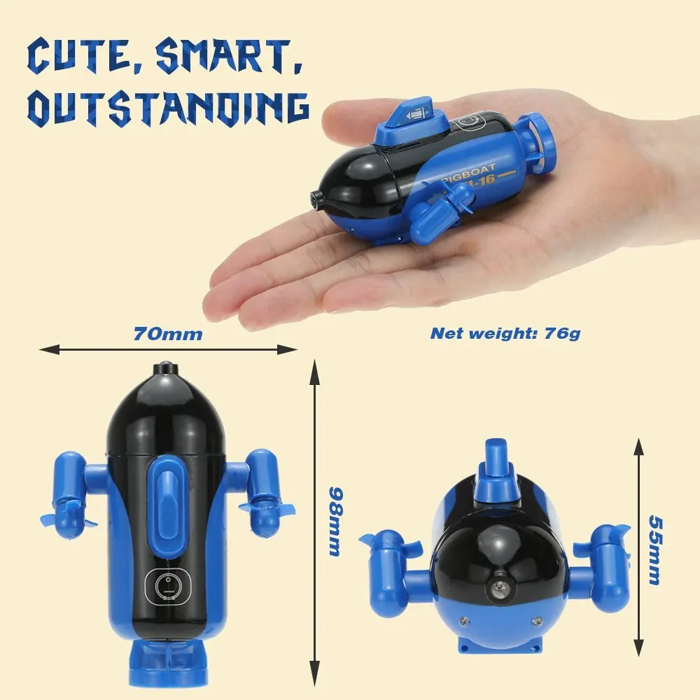 HappyCow U-16 777-219 40MHz Radio Control Submarine RC Submarine with Light for Children Gift RTR--Random Color Sent