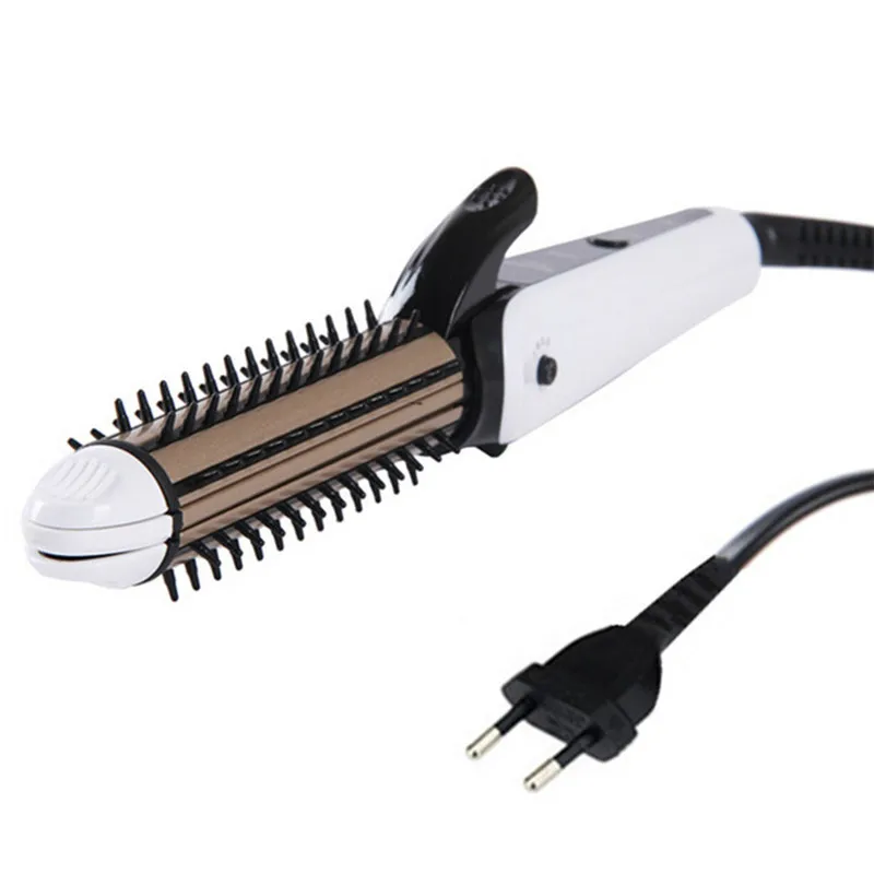 

Three-in-one Tourmaline Ceramic Hair Straightener Iron Fries Hair Curlers Straightening Corrugation Board Curling Styling Tools