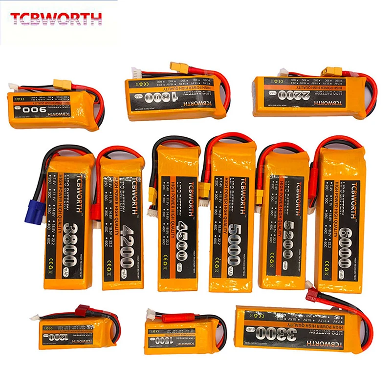 Günstig 3S RC Spielzeug LiPo Batterie 11,1 V 1200mAh 2800mAh 3800mAh 4200mAh 4500mAh 5200mAh 25C 35C 60C 3S Für RC Flugzeug Drone Hubschrauber Auto