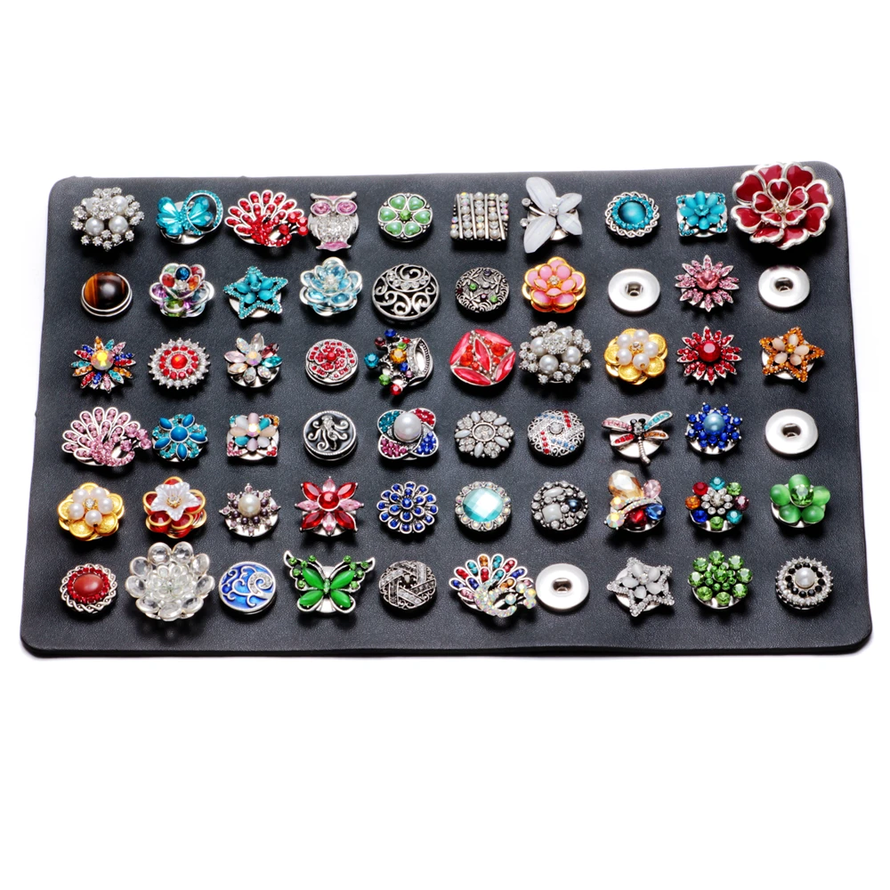 Evolution High Quality Black PU leather Snap Stands Display Set 18mm