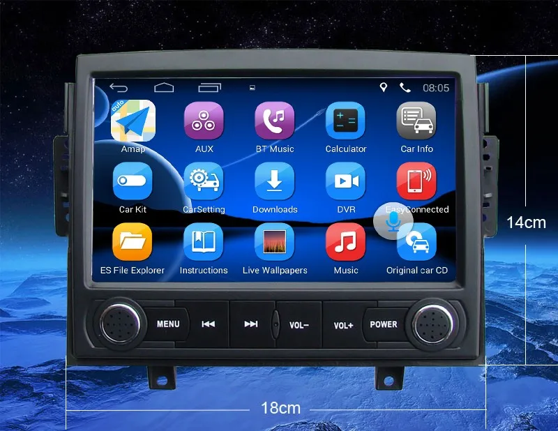 Обновленный Android 7,1 автомобильный Радио плеер подходит для Chevrolet Epica 2006-2010 Автомобильный видео плеер встроенный WiFi gps Bluetooth