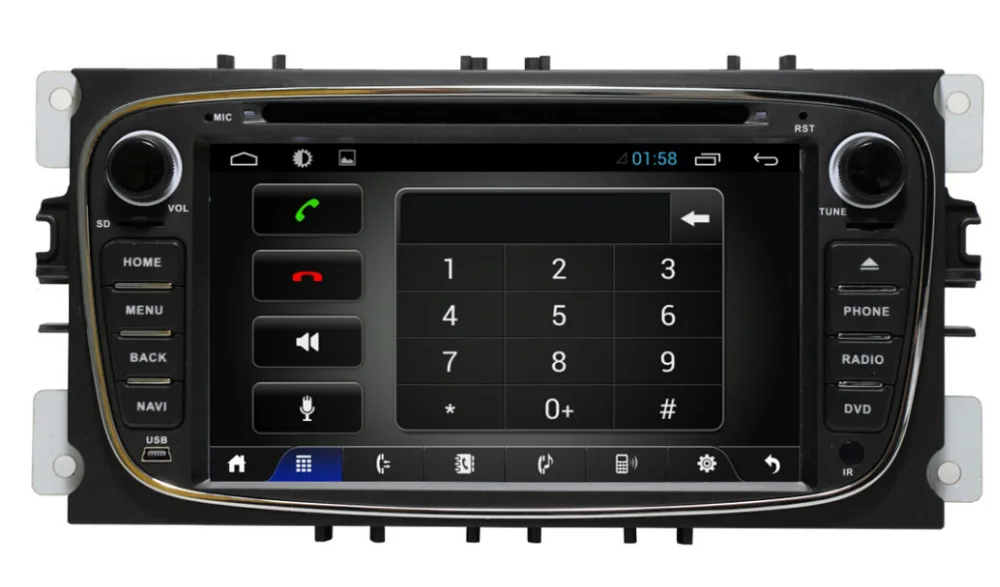 Sale Quad Core Android 6.0 Car DVD for Ford Focus Mondeo S max C max with GPS Navigation Bluetooth WIFI 3G Audio Radio Stereo 3