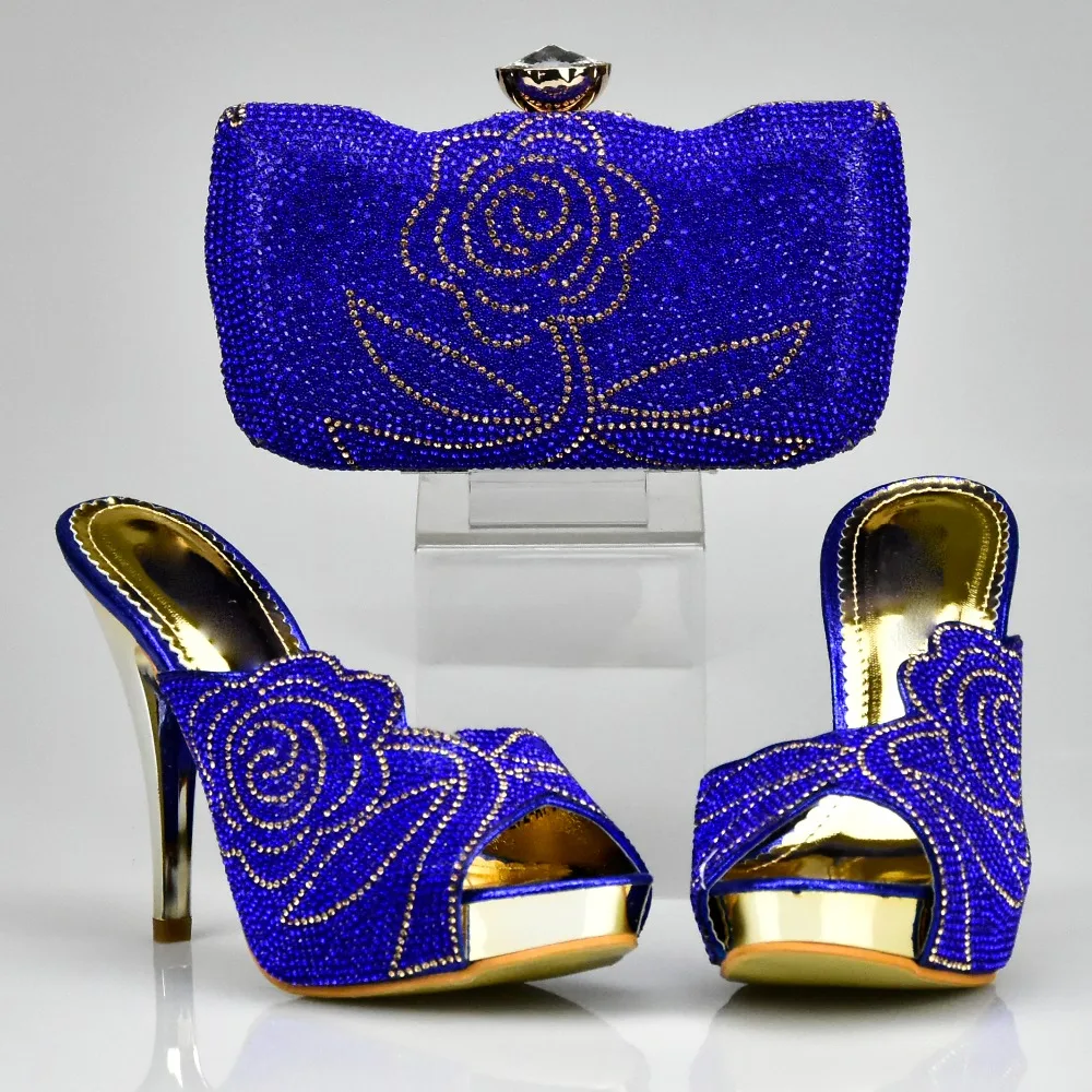 Rouge Qualité La Haute Ensembles Sac Couleur rouge Ensemble De Chaussures Pour Nouvelle Femmes argent Avec Noir vin Ciel or Arrivée pu bleu Les Africaine Nigérian Et Fête Des EZanqfAy
