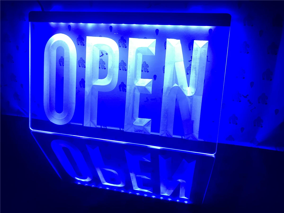 

I098- OPEN Shop Cafe Bar Pub Club Retail NR led Light Sign