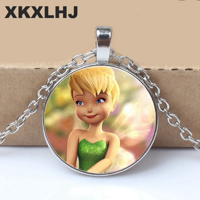 

HOT! Fashion 3/Color Pendant Cute TinkerBell Necklace Chain Pendant Necklace Gift Accessories For childkids Girl