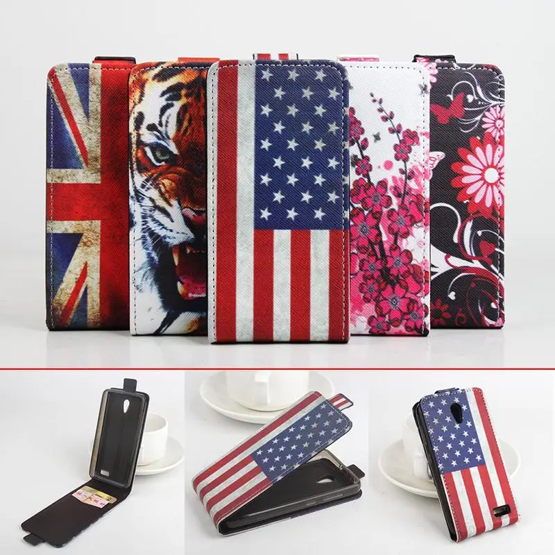 

For Lenovo A319 Wallet Leather Case Cover For Lenovo A319 Flip 3D Paint Flag Butterfly Flower Phone Cases