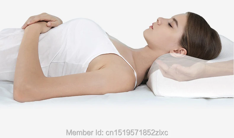 Натуральная латексная Ортопедическая подушка для кровати, постельные принадлежности для сна, волнистые подушки в форме кривой, подушка для ухода за шеей и головой с эффектом памяти