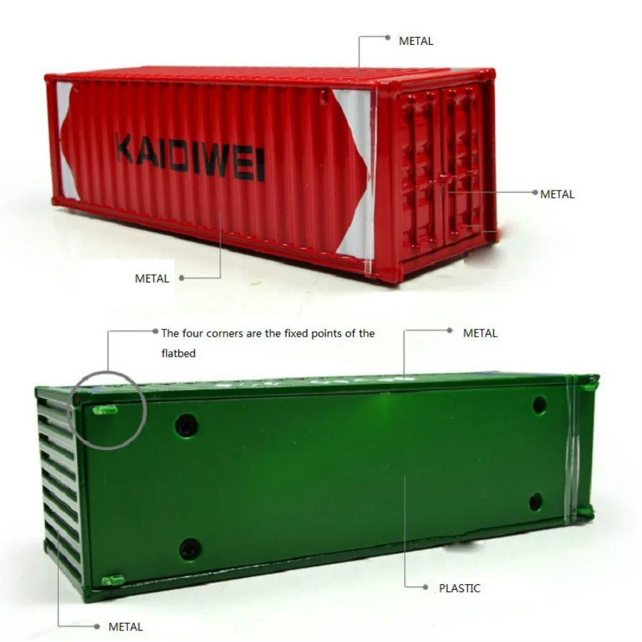 1:50 Масштаб Модель контейнера сплав и пластиковый материал контейнер красочные модели для украшения подарок