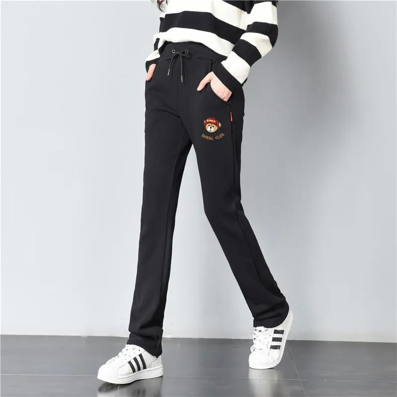 2017 Winter Warm Pants Women Harem Pants Women Black Sweatpants Women Drawstring Warm Trousers