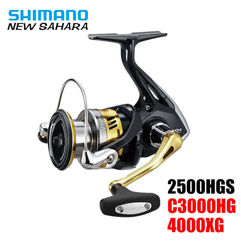 100% оригинальная спиннинговая катушка Shimano SAHARA 2500HGS C3000HG 4 + 1BB мощная Hagane Gear