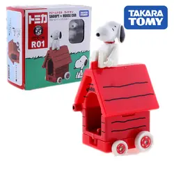 TOMICA DREAM R01 езда на SNOOPY дом автомобиль Япония Такара TOMY литая металлическая модель Коллекция игрушечных транспортных средств детские игрушки