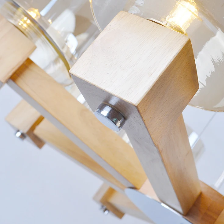 Solid Wooden of LED branch Chinese restaurant wooden support smart living room study Nordic Chinese Fashion Pendant Lights MZ58