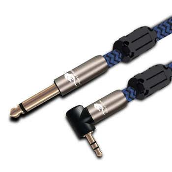 

TS Jack 1/4" MONO 6.35mm to Angle 3.5 mm Premium Audio Cable Mixing Console AMP PC Headphone Shielded Cable 1M 2M 3M 5M 8M 10M