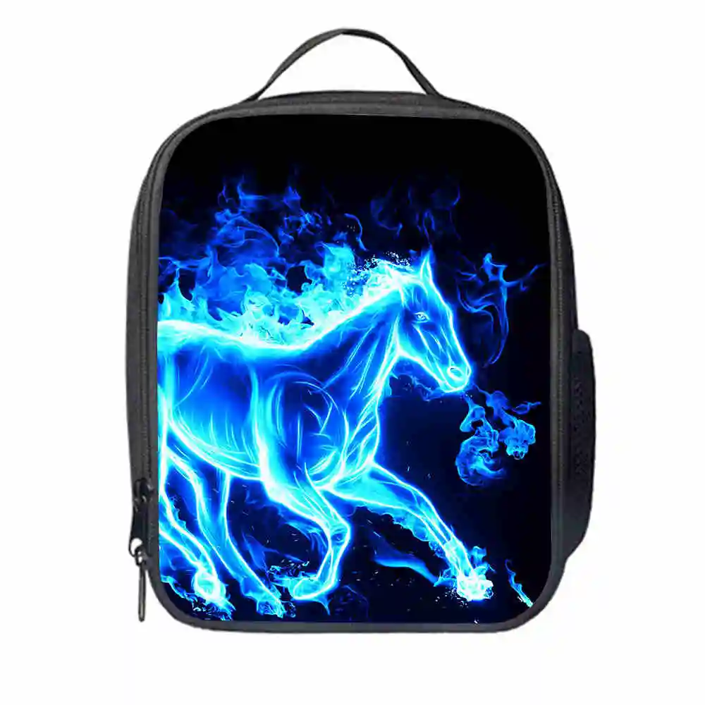 

Horse Lunch Bag Customized Game Women Men Teenagers Boys Girls Kid School Thermal Cooler Insulated Tote Box